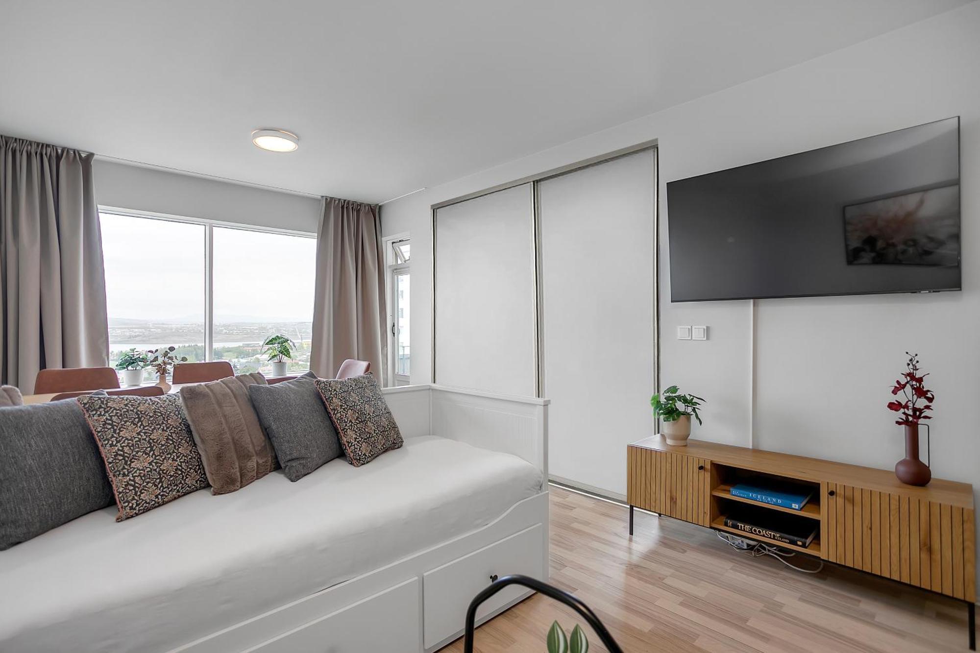 Charming Studio - Stunning Panorama View Reykjavik Luaran gambar